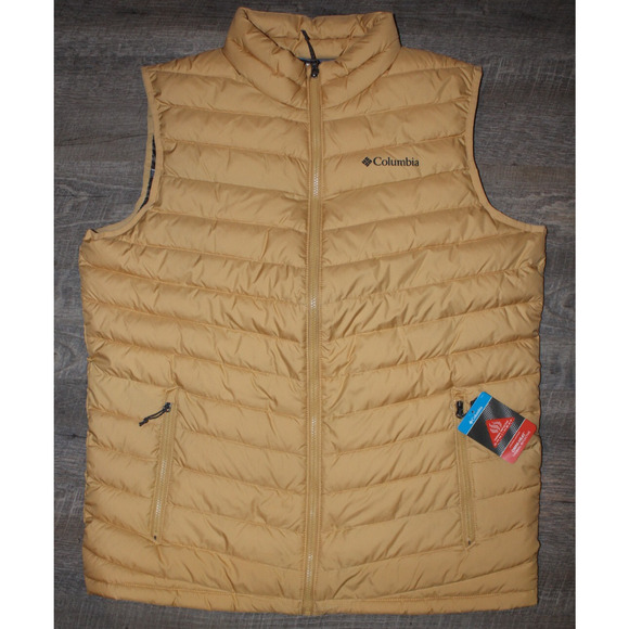 Columbia Men's Puffer Thermal Reflective Omni-Heat Slope Edge Vest Gold XXL‎ - Picture 1 of 7